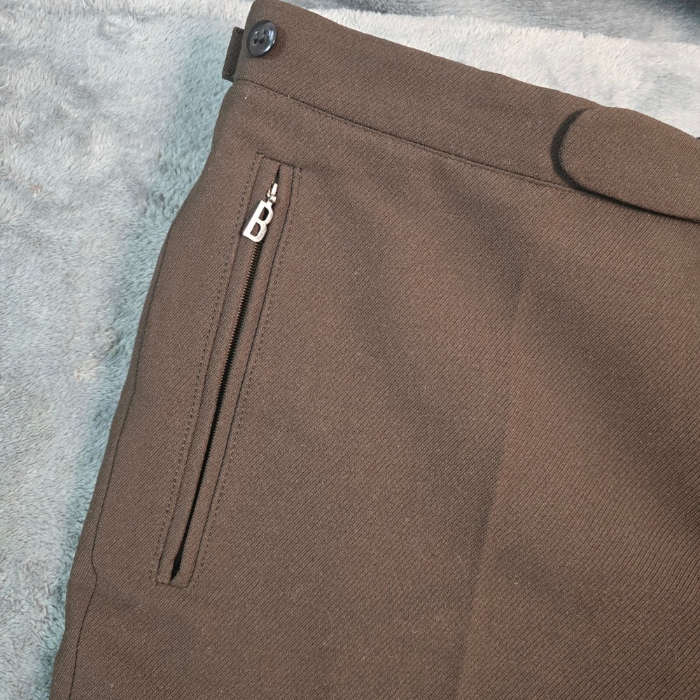 Bogner Fortiss Vintage Men Ski Pants 36 Brown Wool Blend Stirrup Western Germany - Picture 6 of 16
